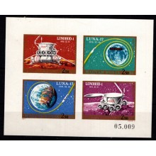 1971. Ungarn. Månelanding Luna 17. Miniark. Utakket. Postfrisk.